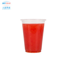 Custom Disposable Mini Eco Friendly Portable Clear Pp Plastic Juice Cup For Juices Drinking Travel Takeaway With Dome Lid 400Ml